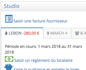 période de saisie du loyer